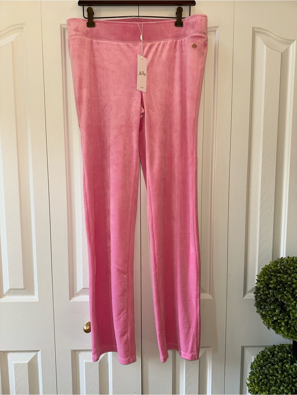 Lilly Pulitzer Dorsey Velour Lounge Pants Large